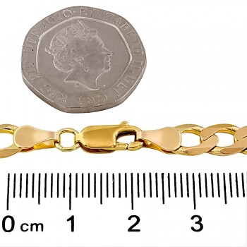 9ct gold 25.6g 22 inch curb Chain